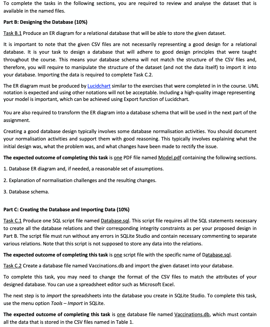 Question: Produce an ER diagram for a relational