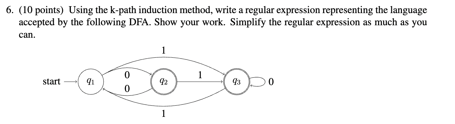 ( 1 0 points ) Using the k - path induction