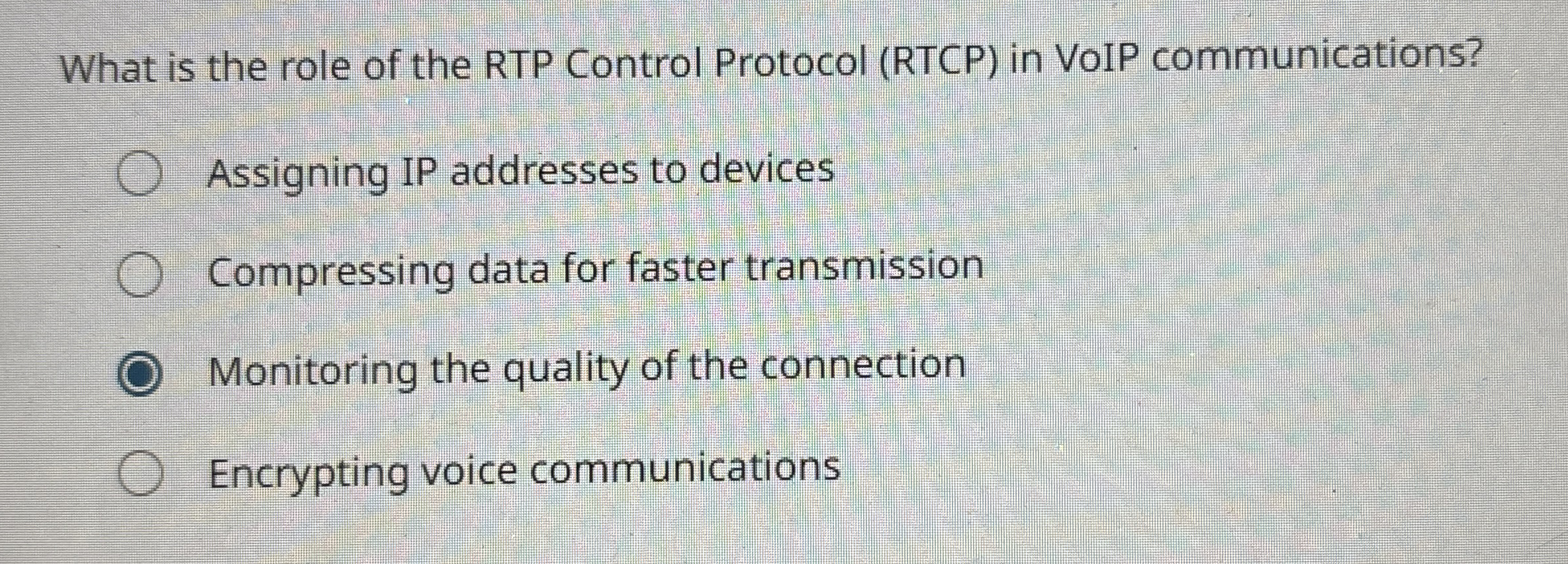 What is the role of the RTP Control Protocol (