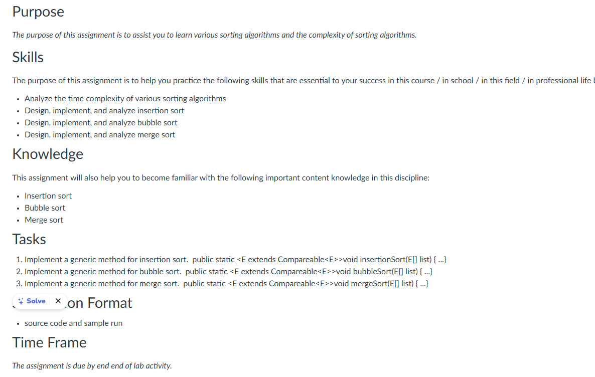 in java show me the code and how to run the file