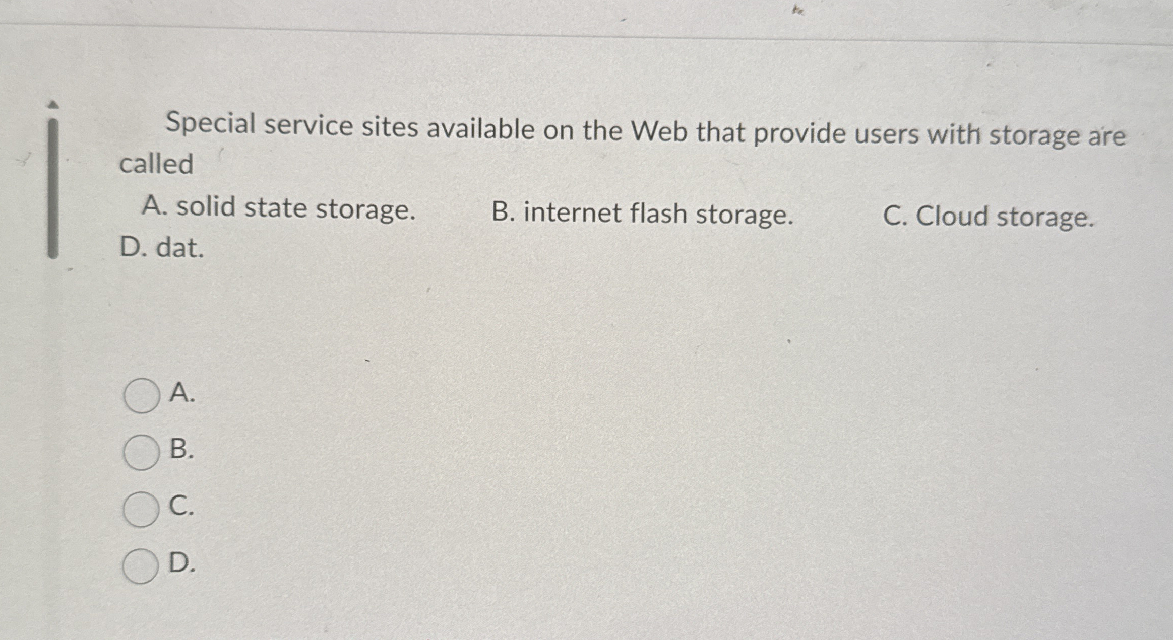 Special service sites available on the Web that