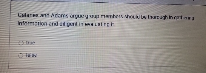 Galanes and Adams argue group members should be