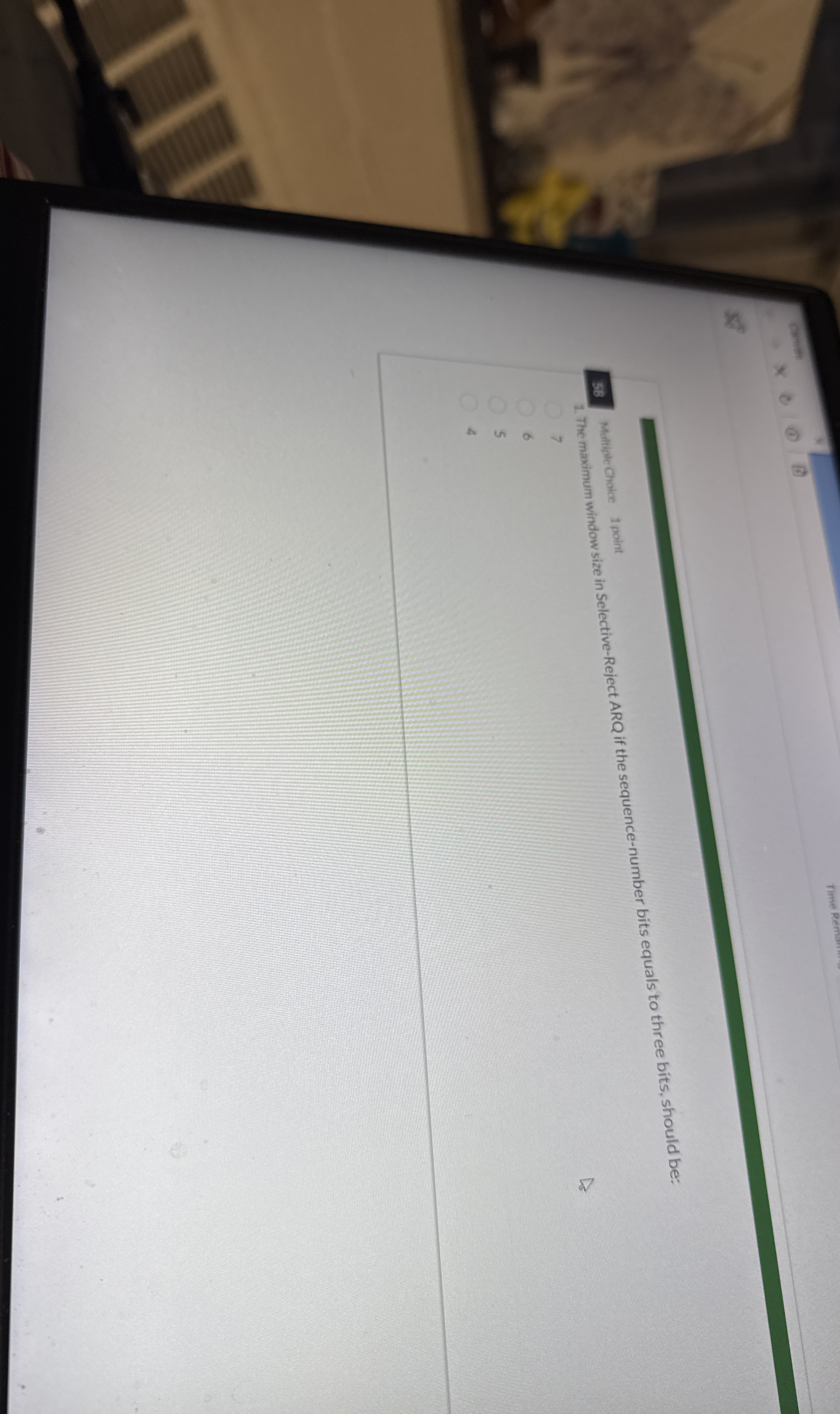 The maximum window size in Selective - Reject ARQ