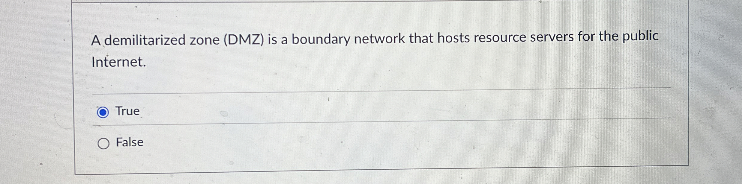 A demilitarized zone ( DMZ ) is a boundary
