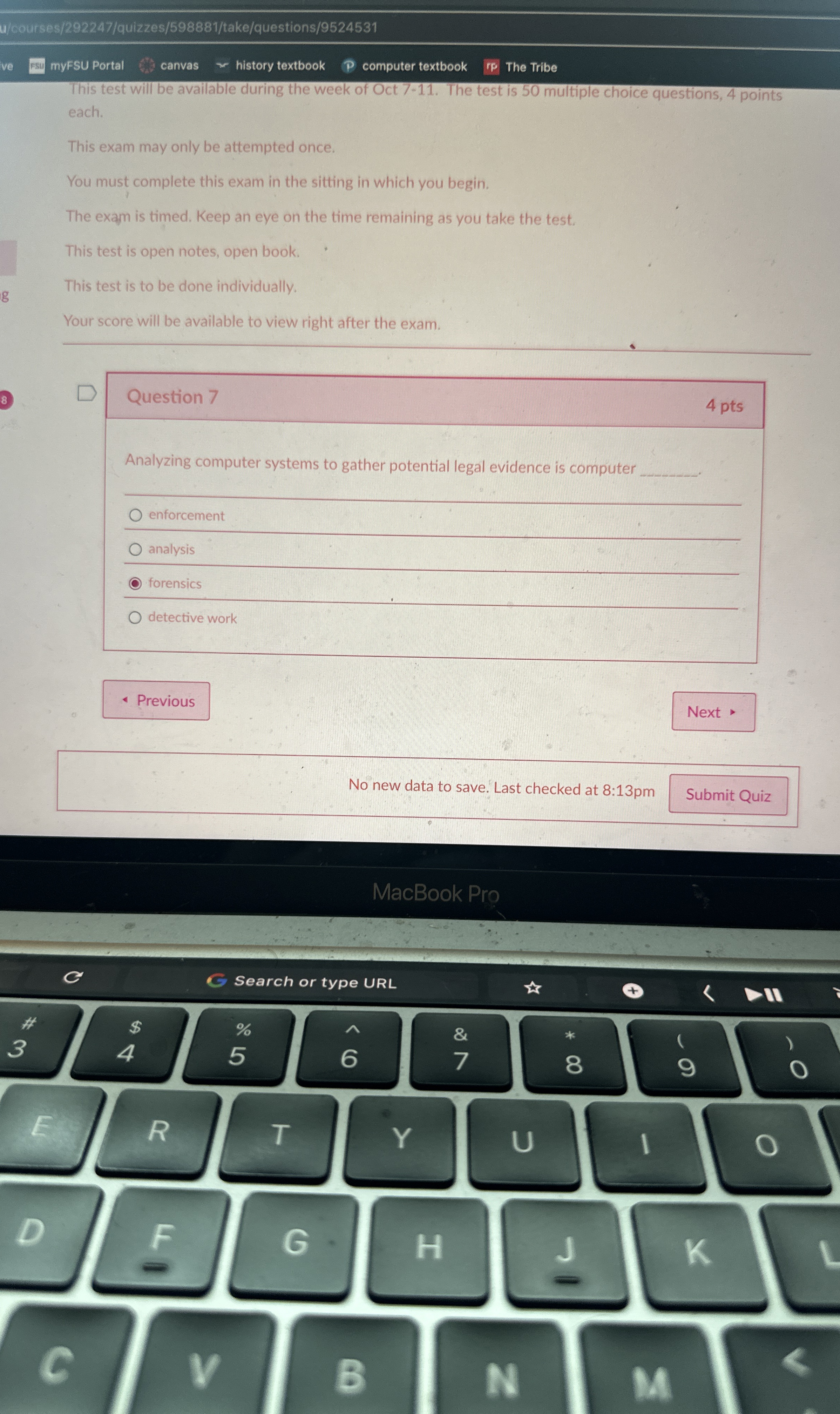 Question 7 Analyzing computer systems to gather