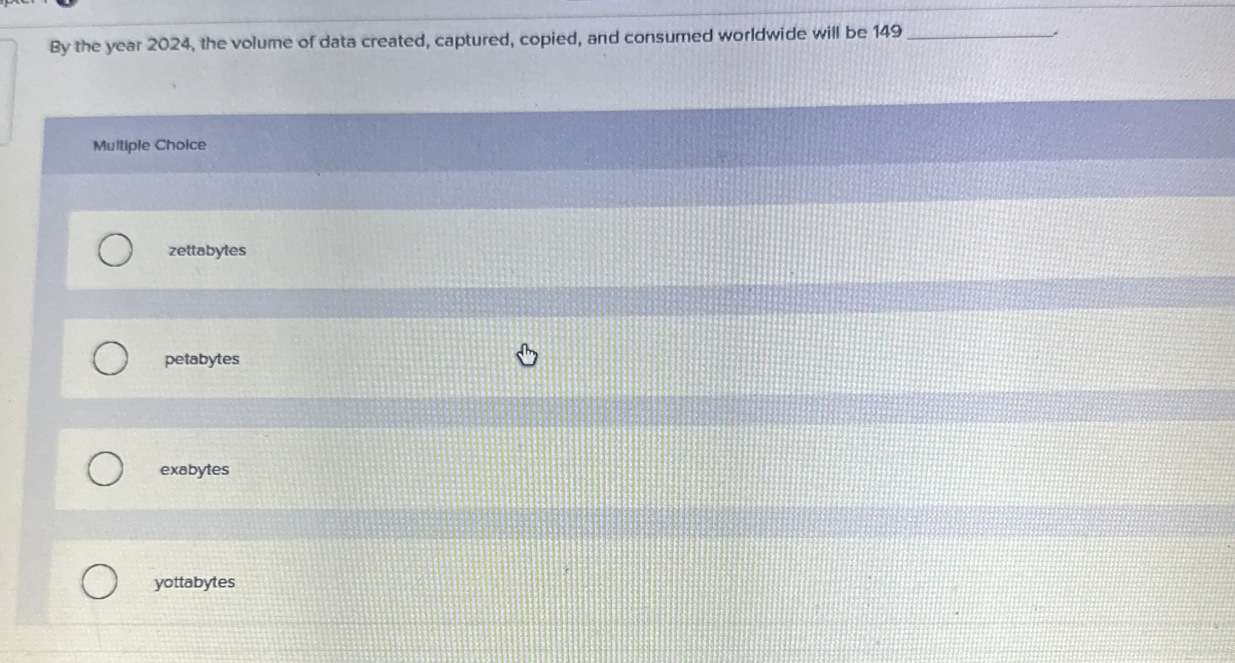 By the year 2 0 2 4 , the volume of data created,