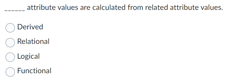 attribute values are calculated from related