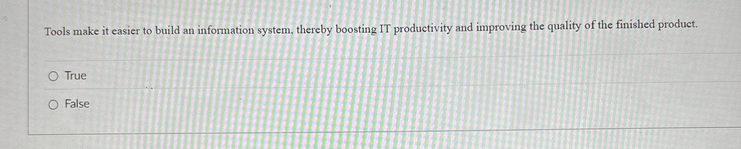 Tools make it easier to build an information