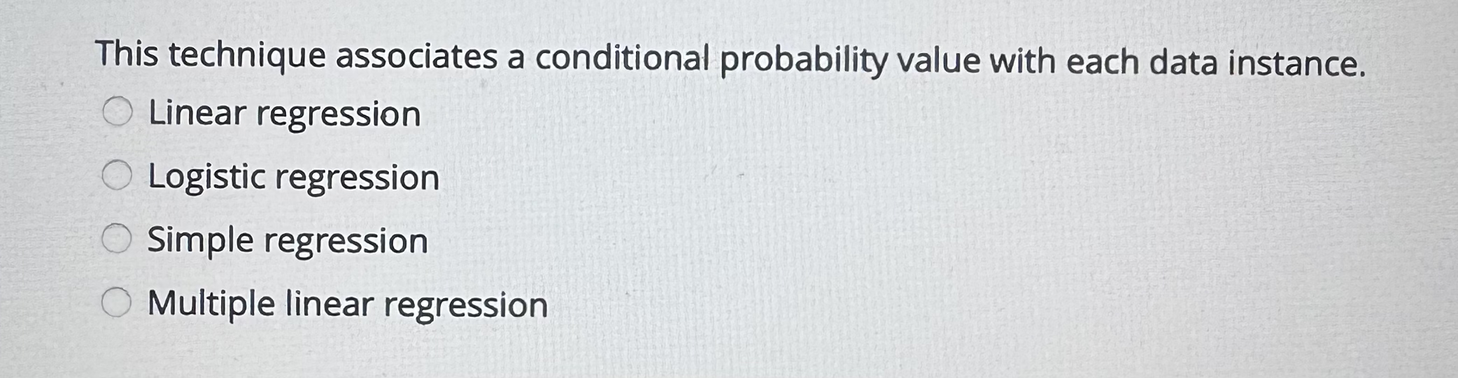 This technique associates a conditional