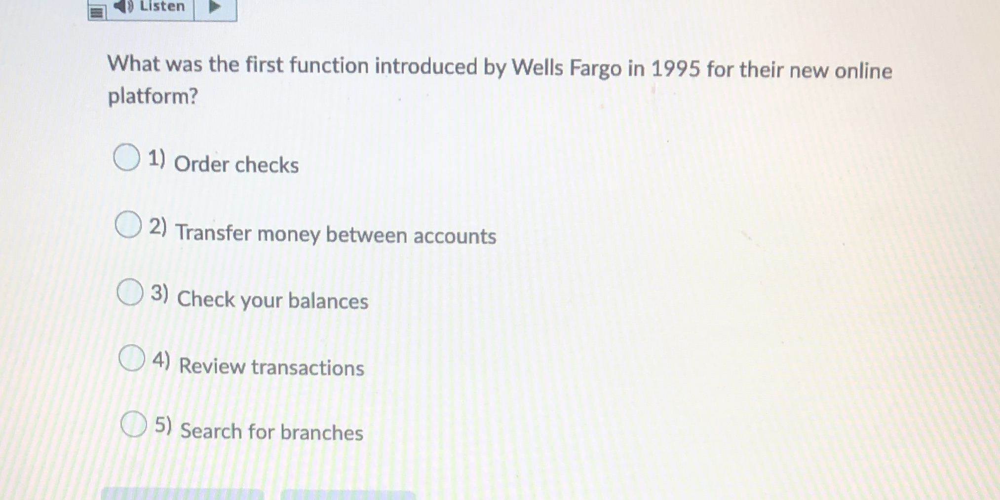 Listen What was the first function introduced by