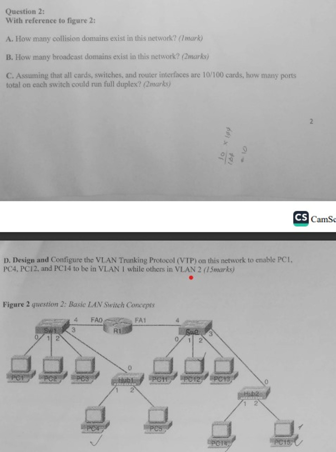 Question 2 : With reference to figure 2 : A . How