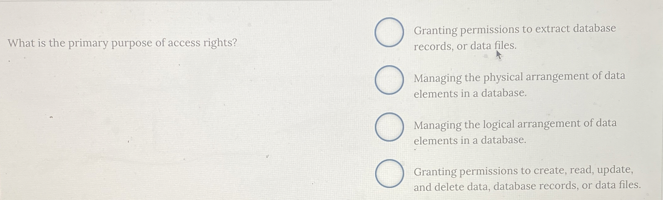 what is the primary purpose of access