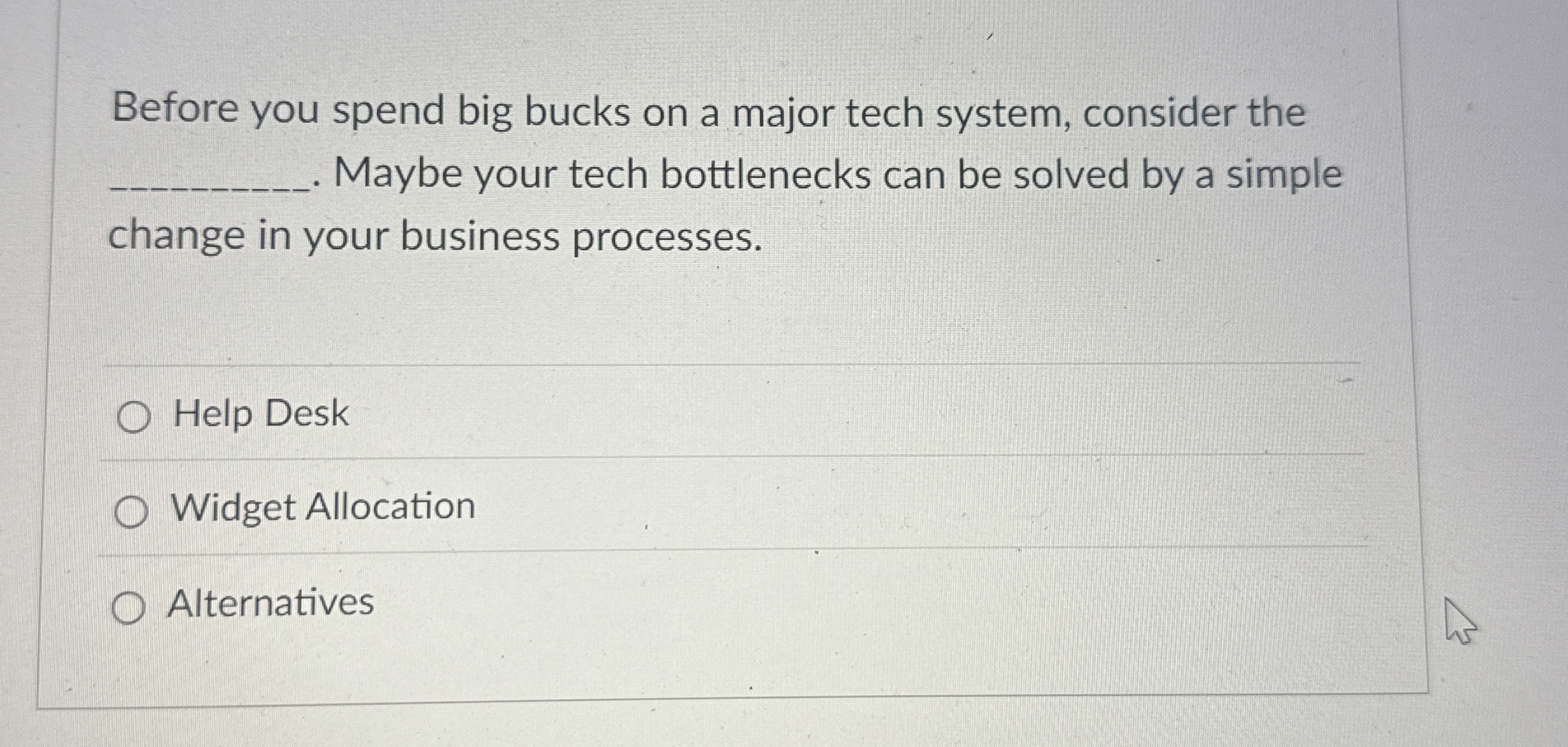 Before you spend big bucks on a major tech