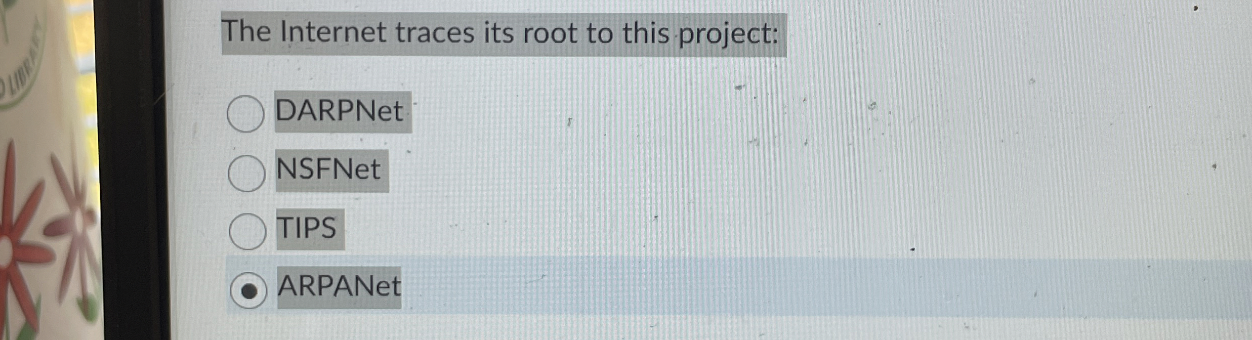 The Internet traces its root to this project: