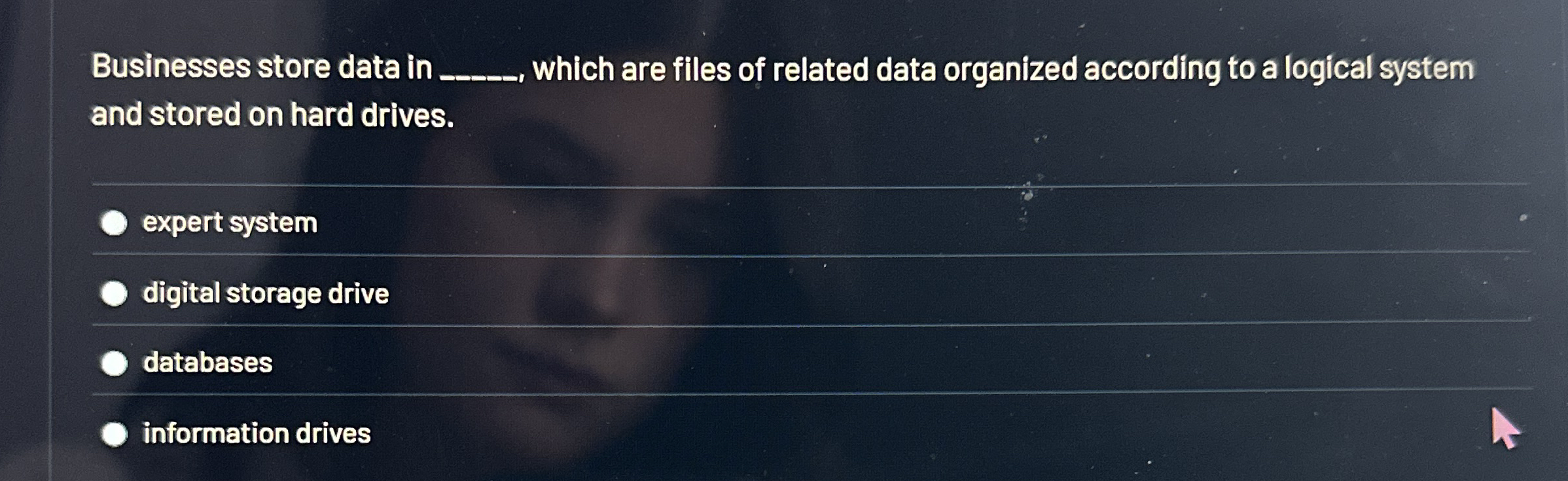 Businesses store data in q , which are files of