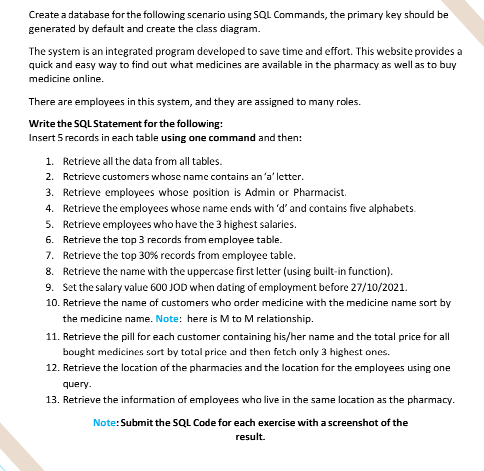 Task Programming Language and Technologies ? '