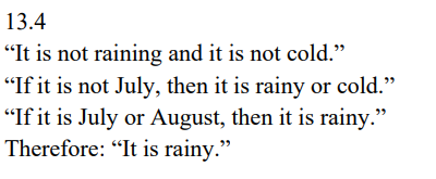 Show using rules of inference wether these