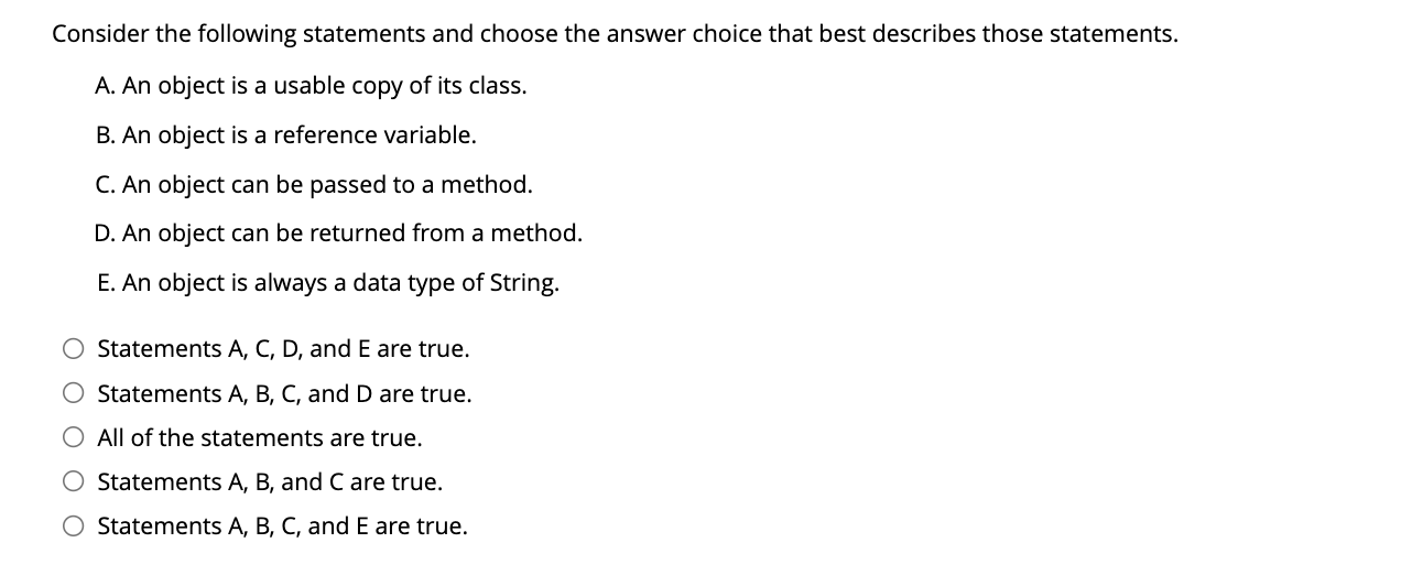 Consider the following statements and choose the