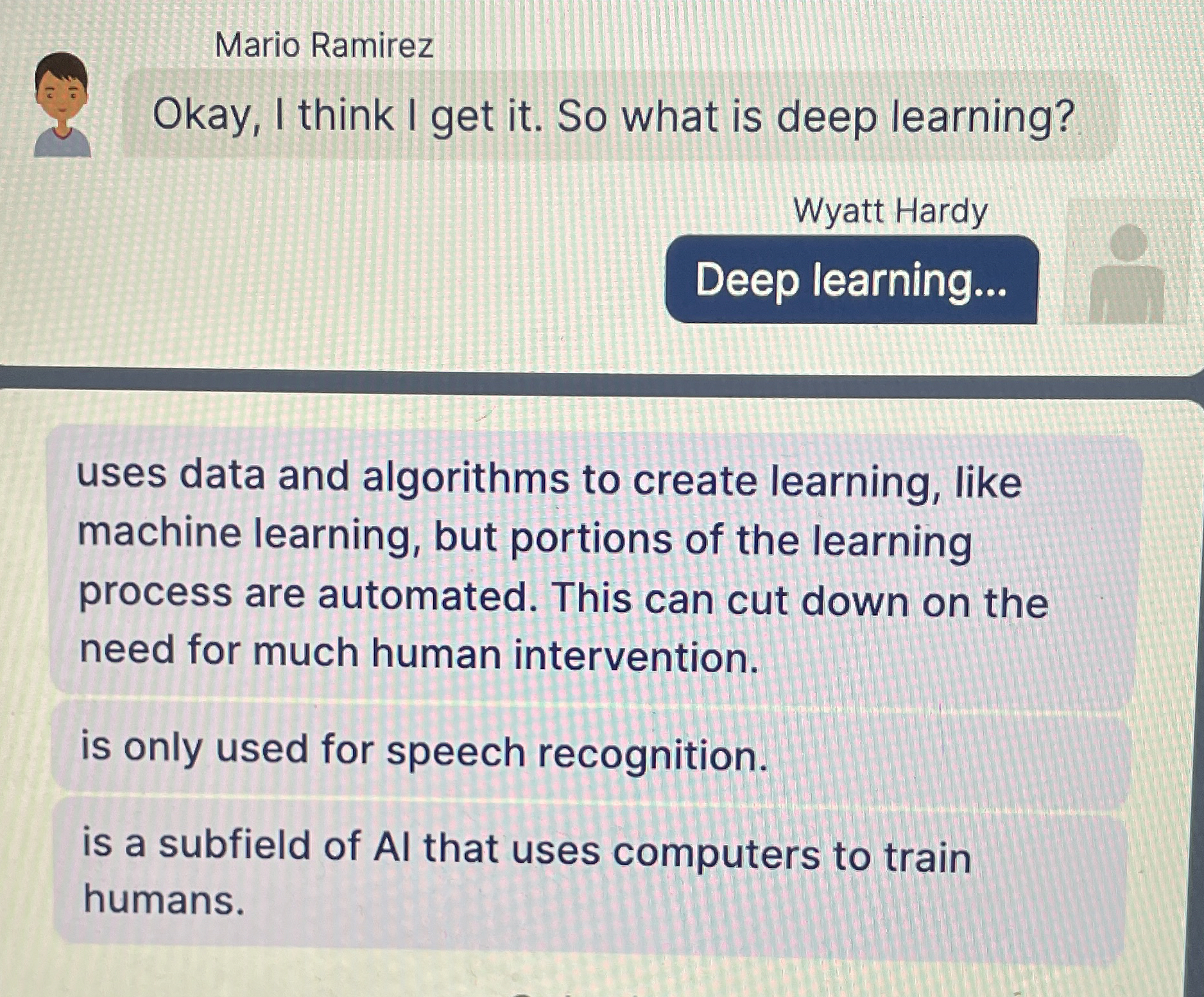 Mario Ramirez Okay, I think I get it . So what is