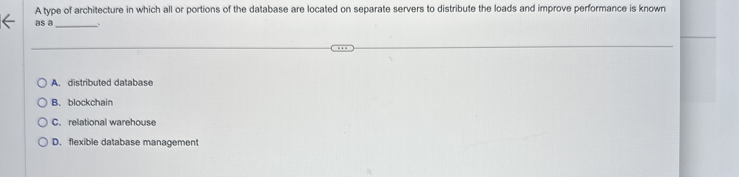 A type of architecture in which all or portions
