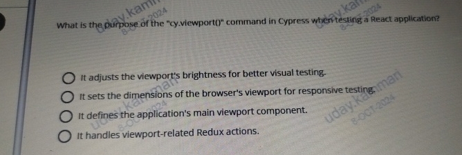 What is the purpose of the " cy . viewport ( ) "