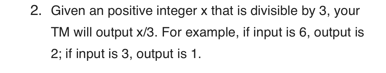 Given an positive integer x that is divisible by