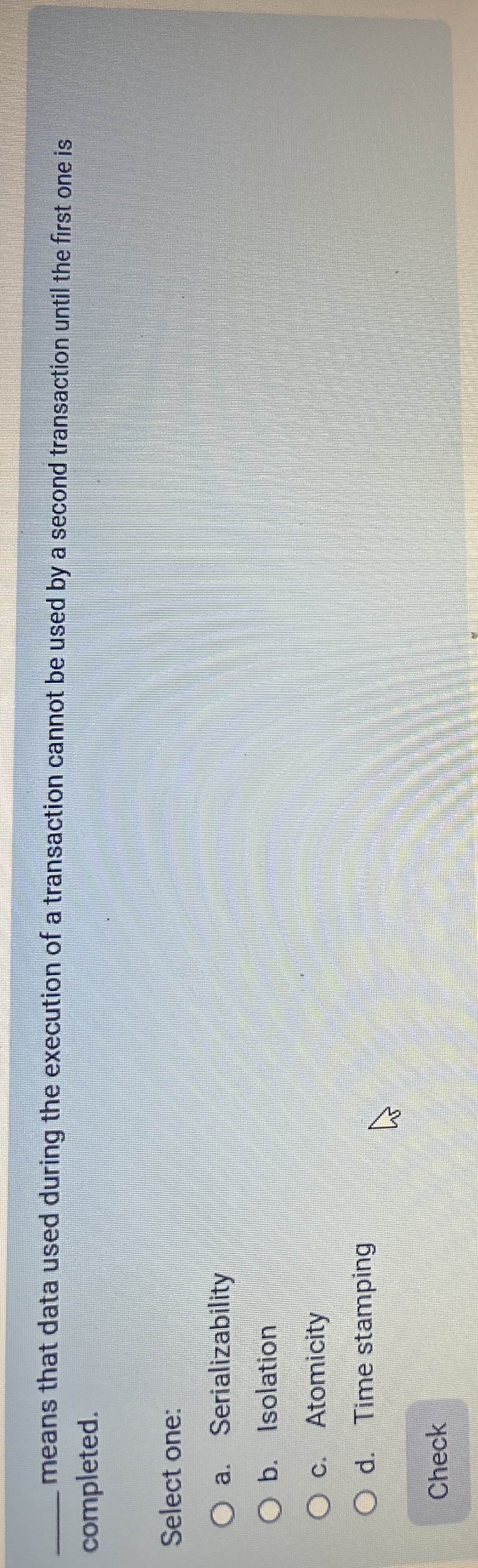 q , means that data used during the execution of