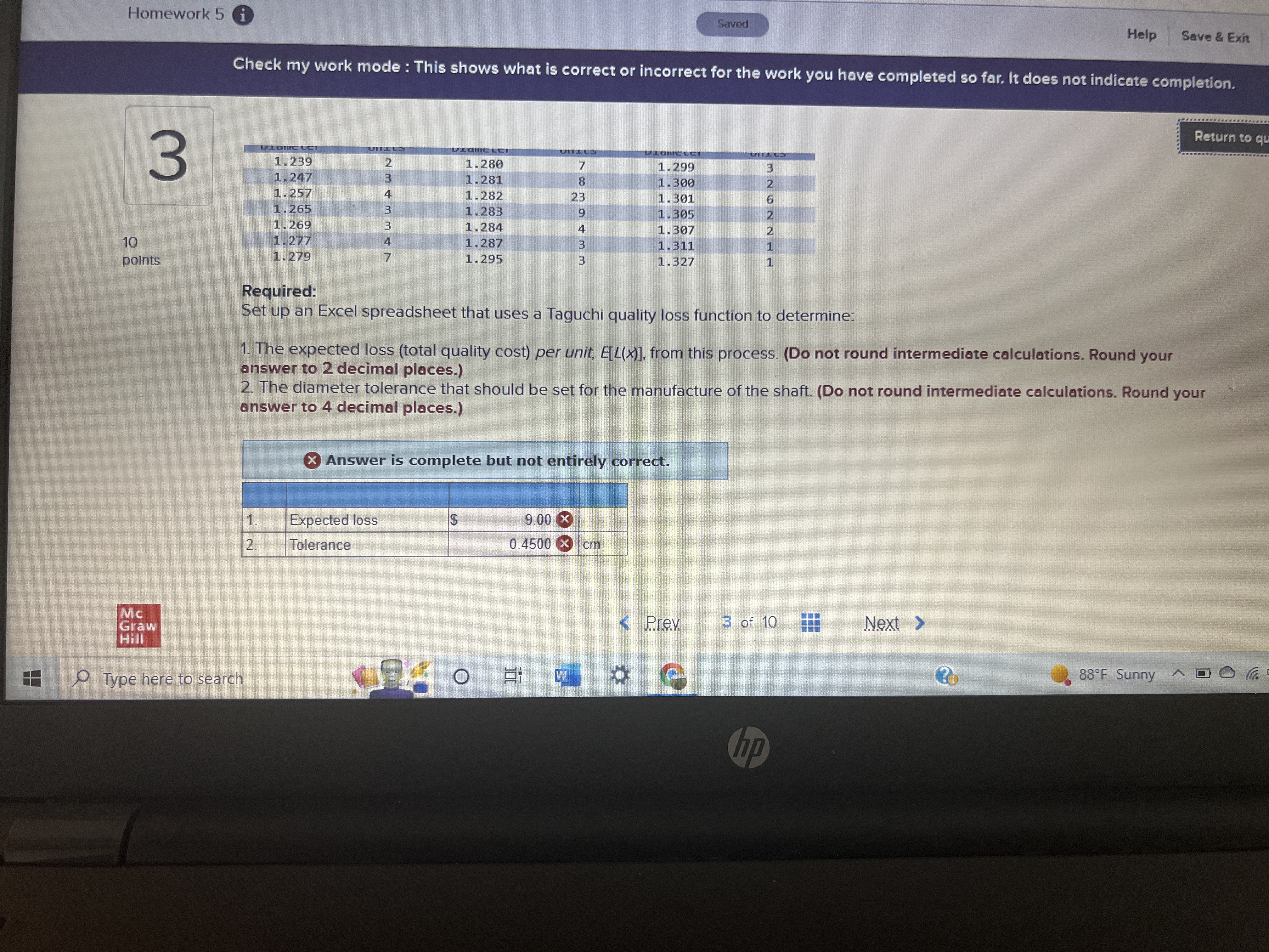 Homework 5 i Saved Help Save & Exit Check my work