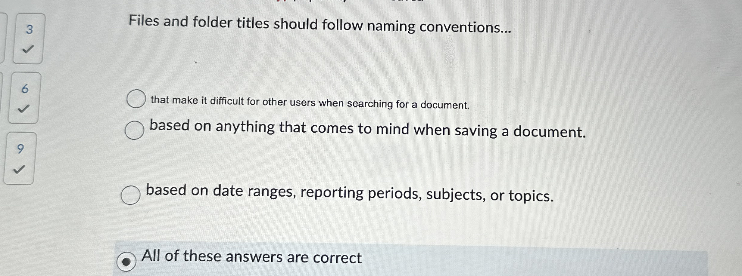 Files and folder titles should follow naming