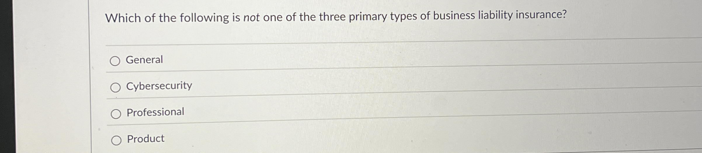 Which of the following is not one of the three