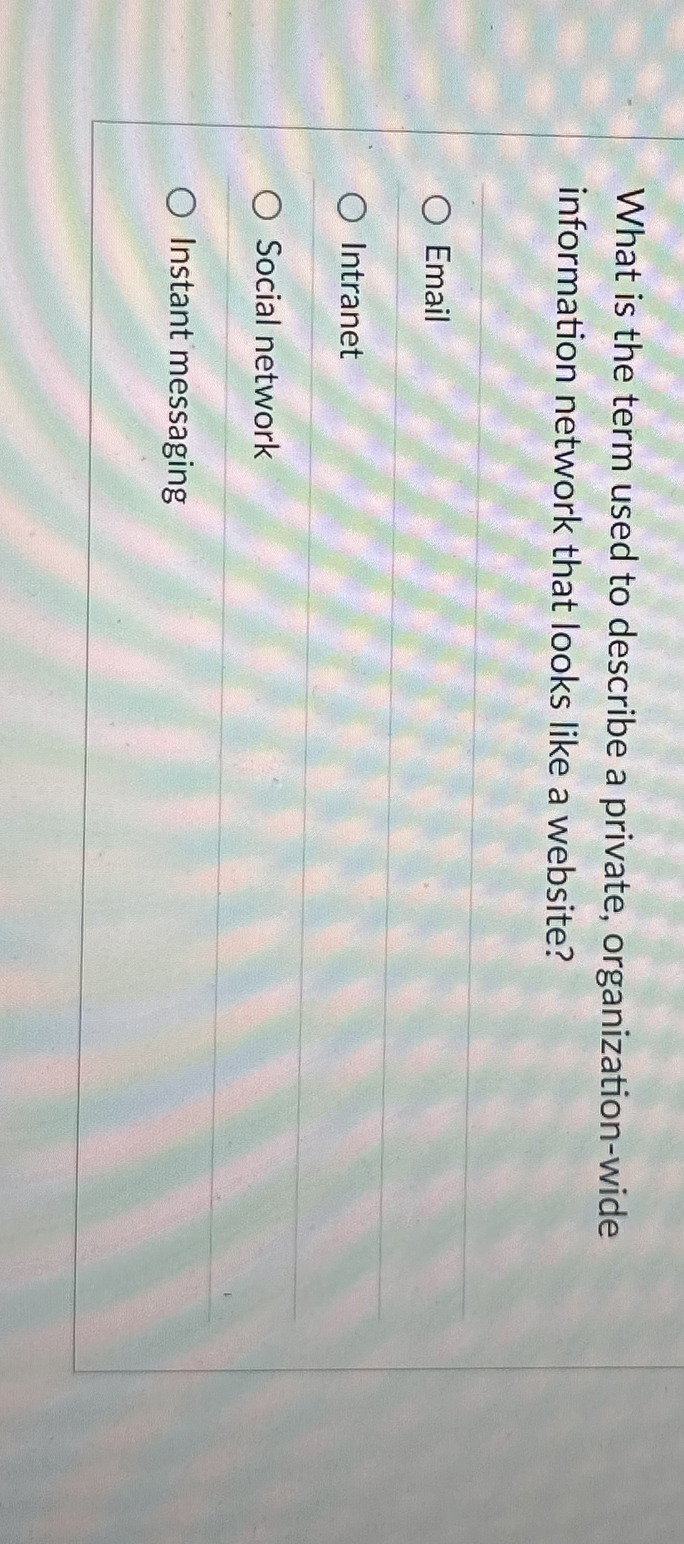 What is the term used to describe a private,