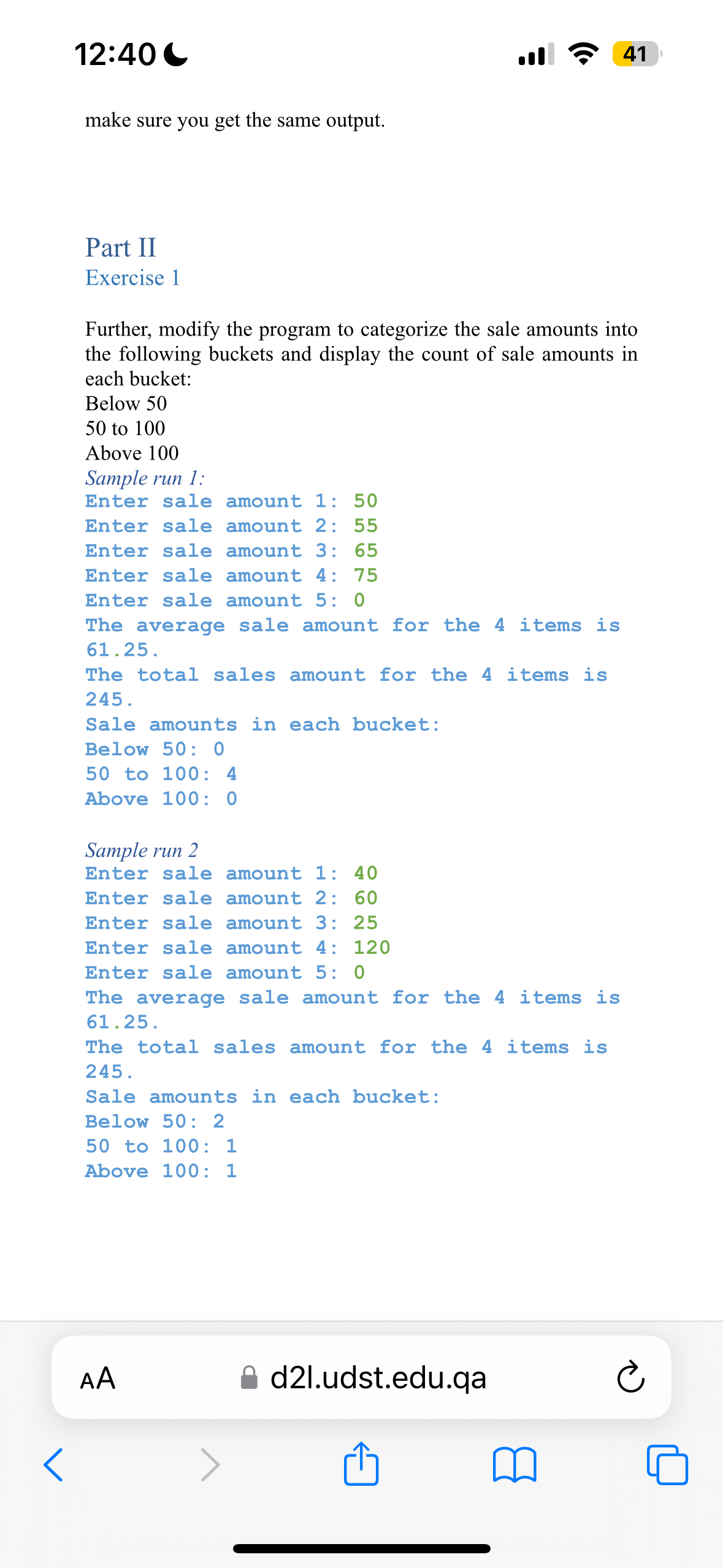 1 2 : 4 0 C . II 4 1 make sure you get the same