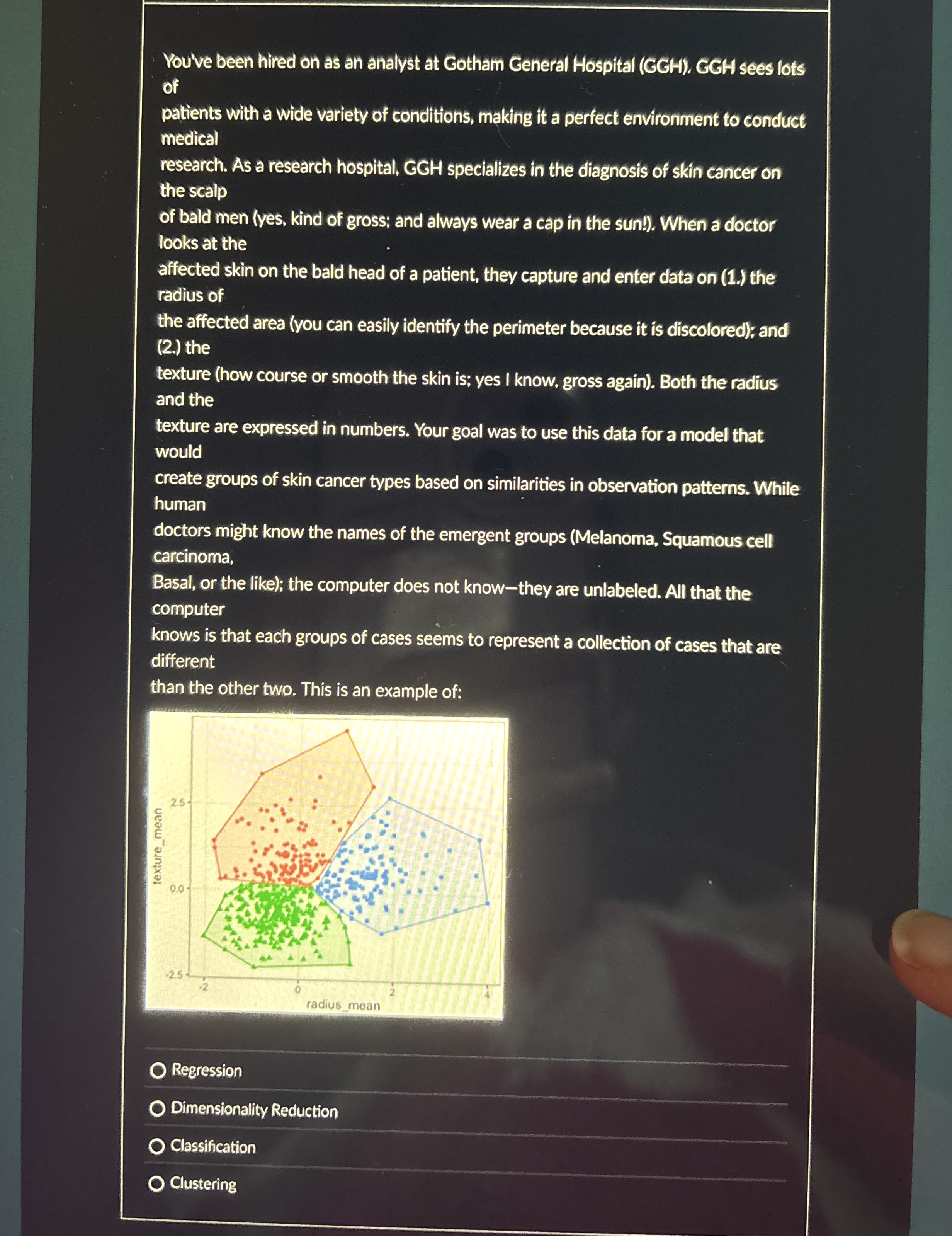 You've been hired on as an analyst at Gotham