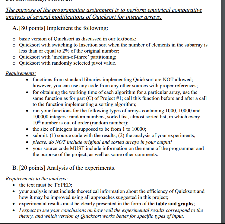 In C + + Please dont copy other solutions. The