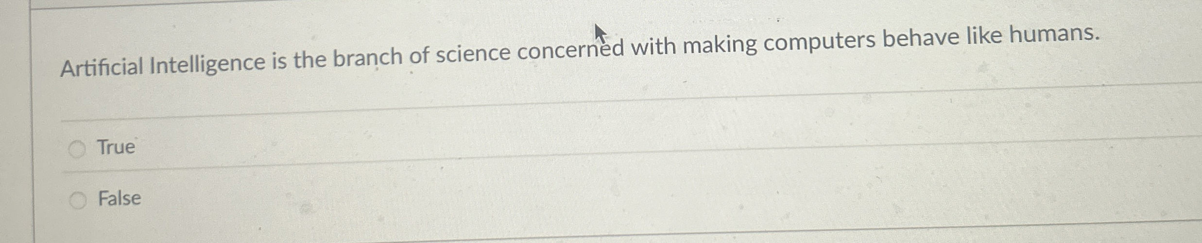 Artificial Intelligence is the branch of science