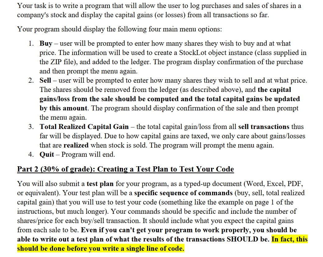 When shares of stock is sold, the capital gain (