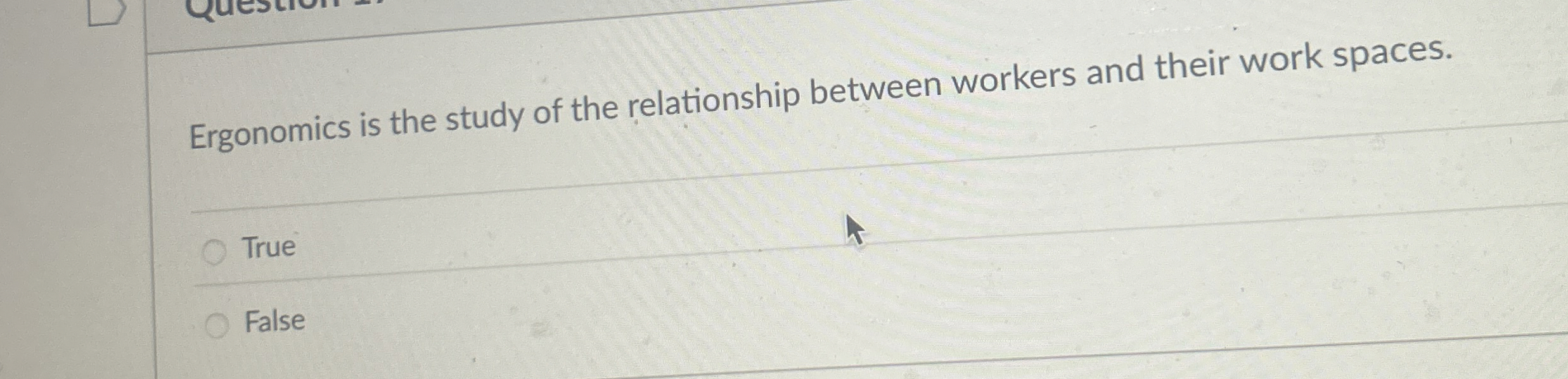 Ergonomics is the study of the relationship