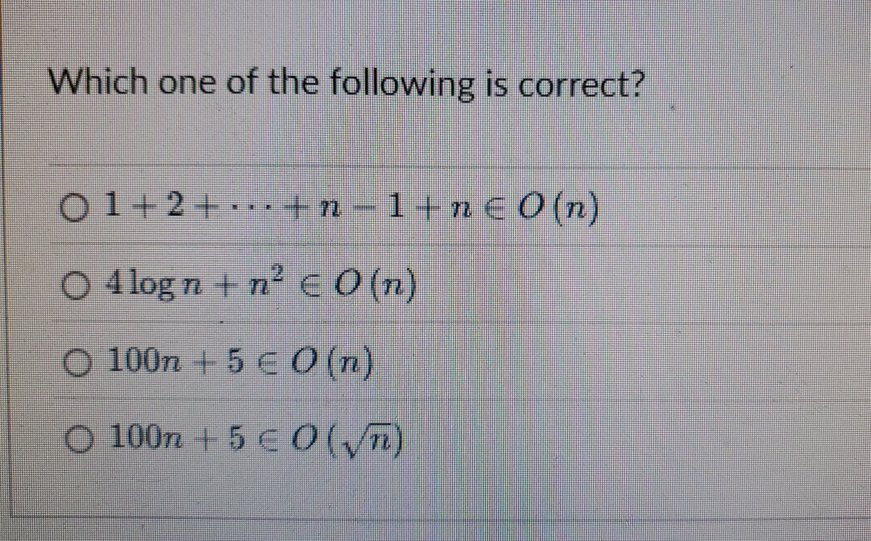 Which one of the following is correct? 1 + 2 +
