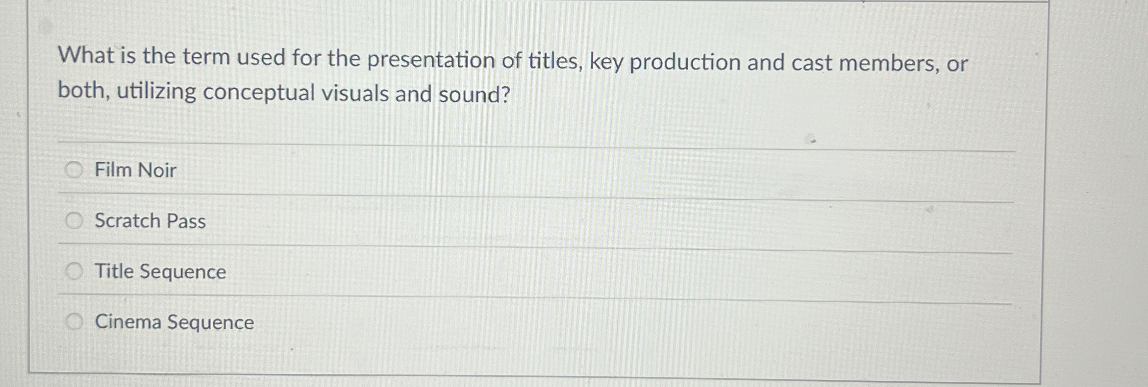 What is the term used for the presentation of