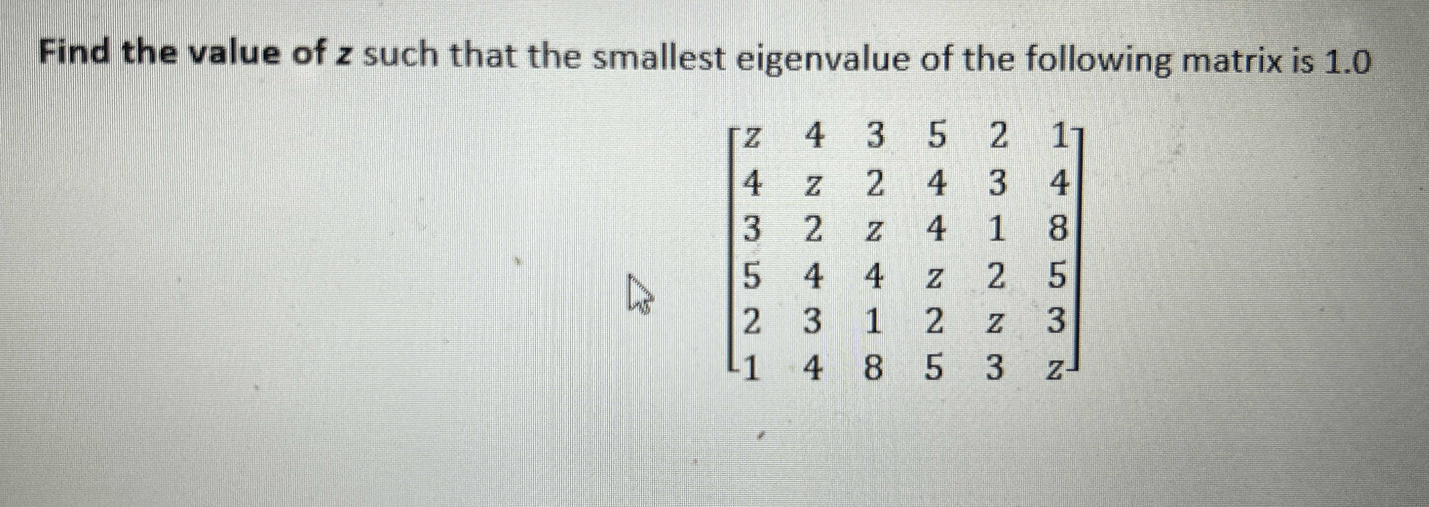 Solve via Python..... Find the value of z such