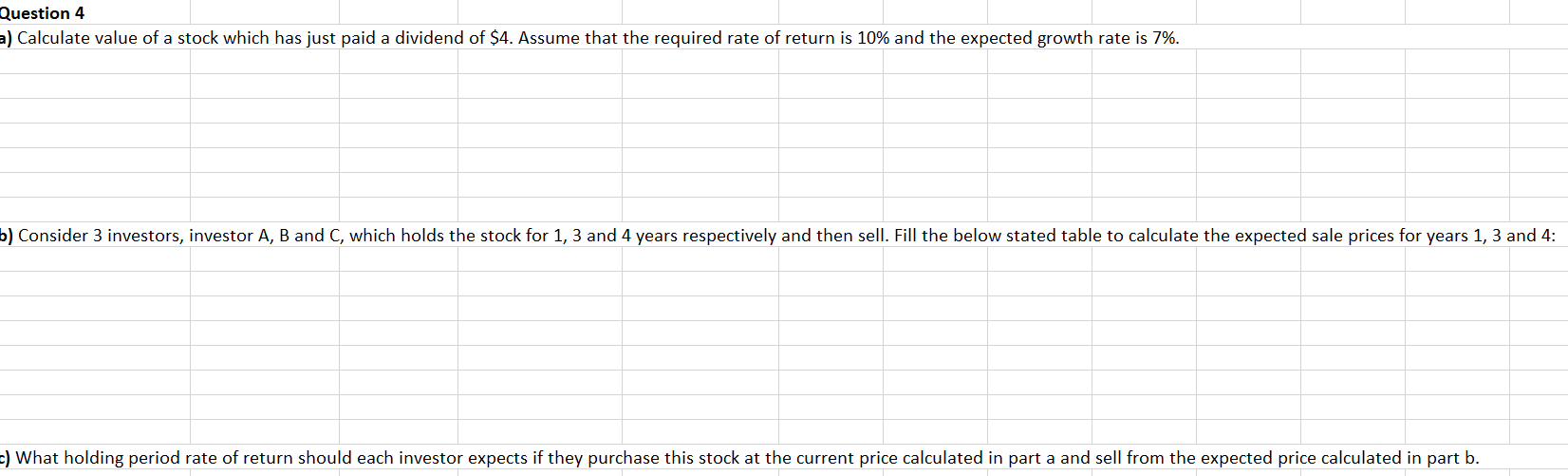 We are solving it over excel, can you please