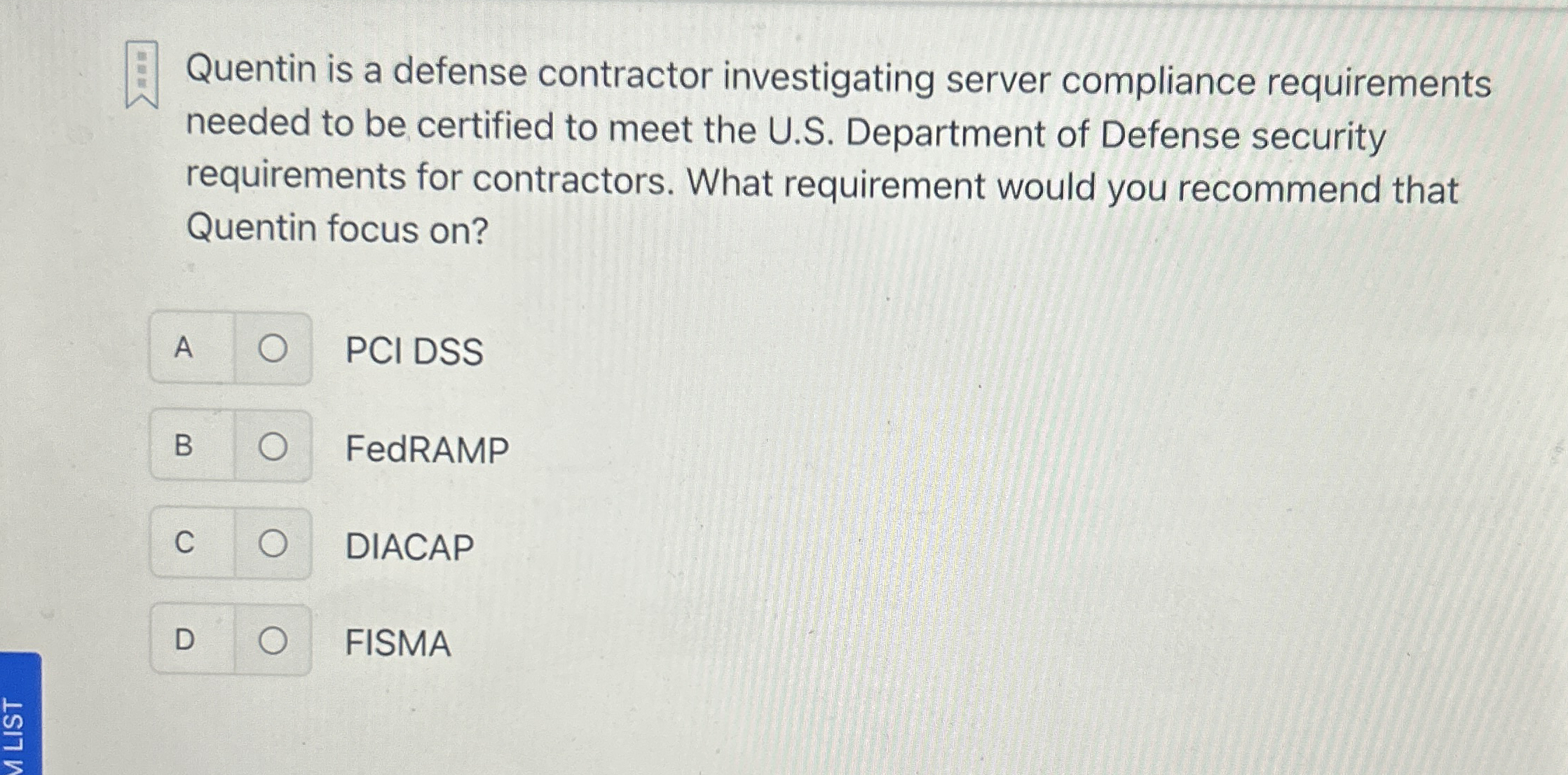 Quentin is a defense contractor investigating