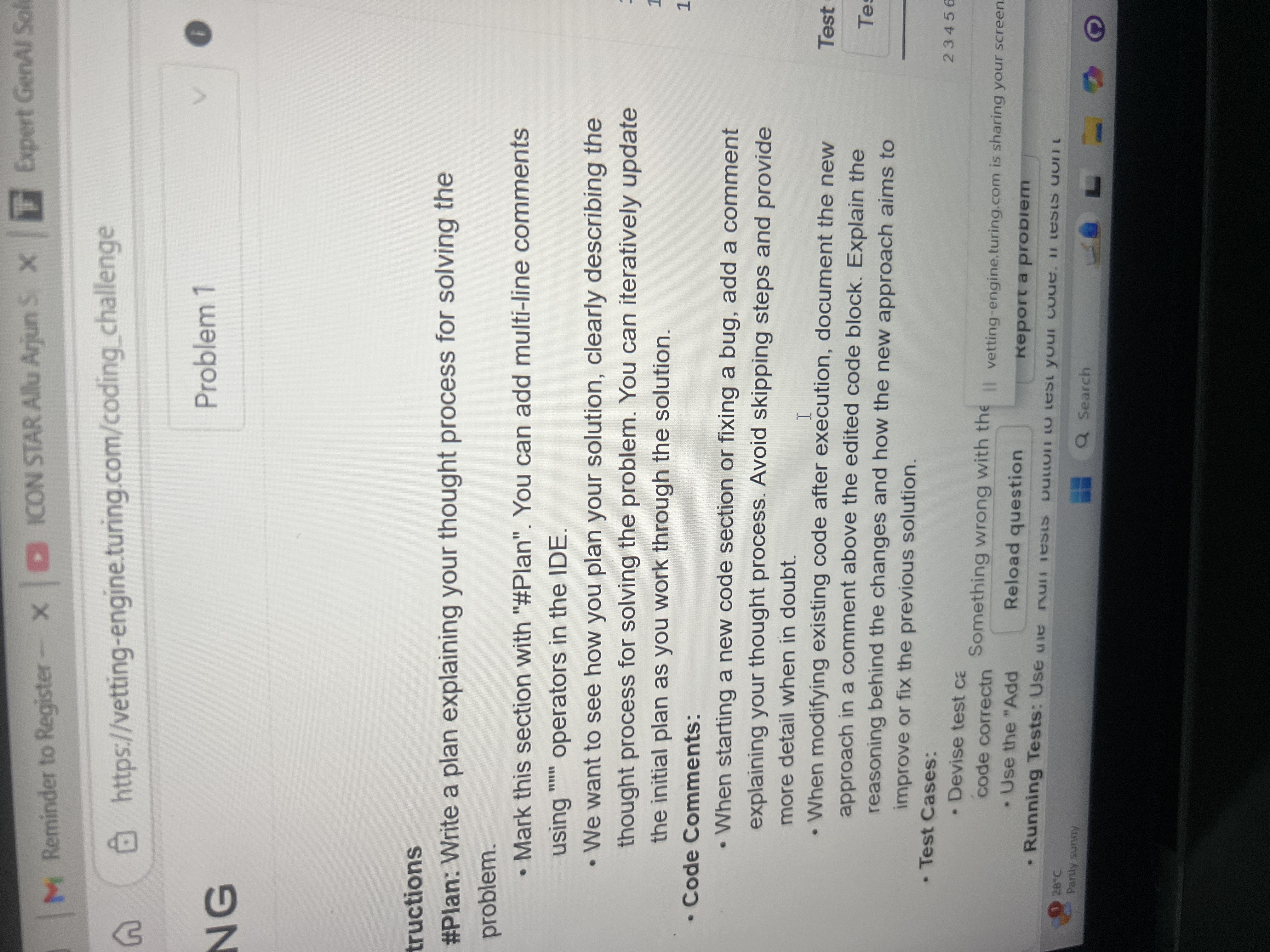 Given a matrix m of positive integers where the