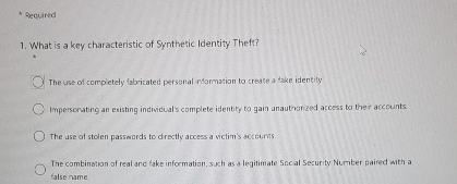 What is a key characteristic of Synthetic