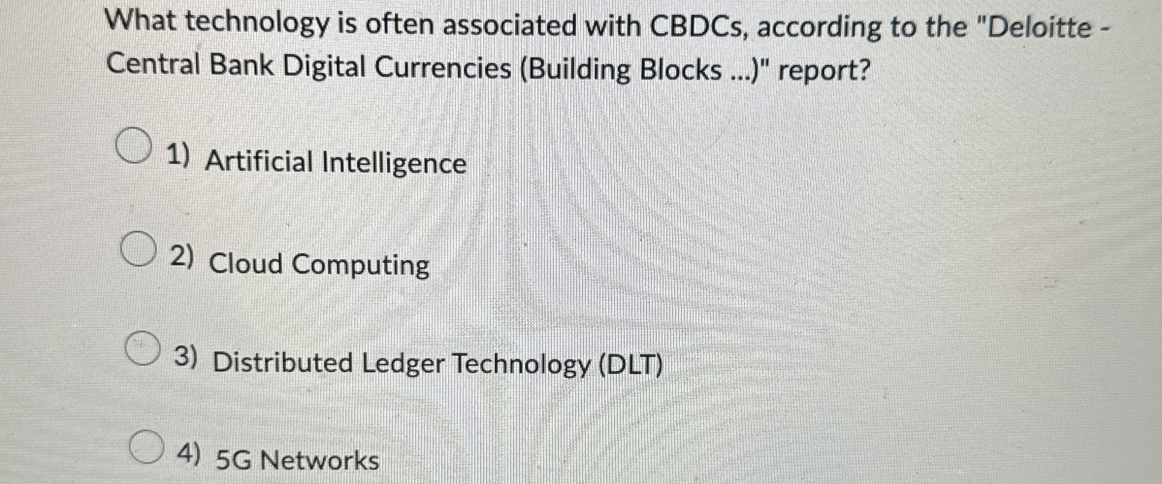 What technology is often associated with CBDCs ,