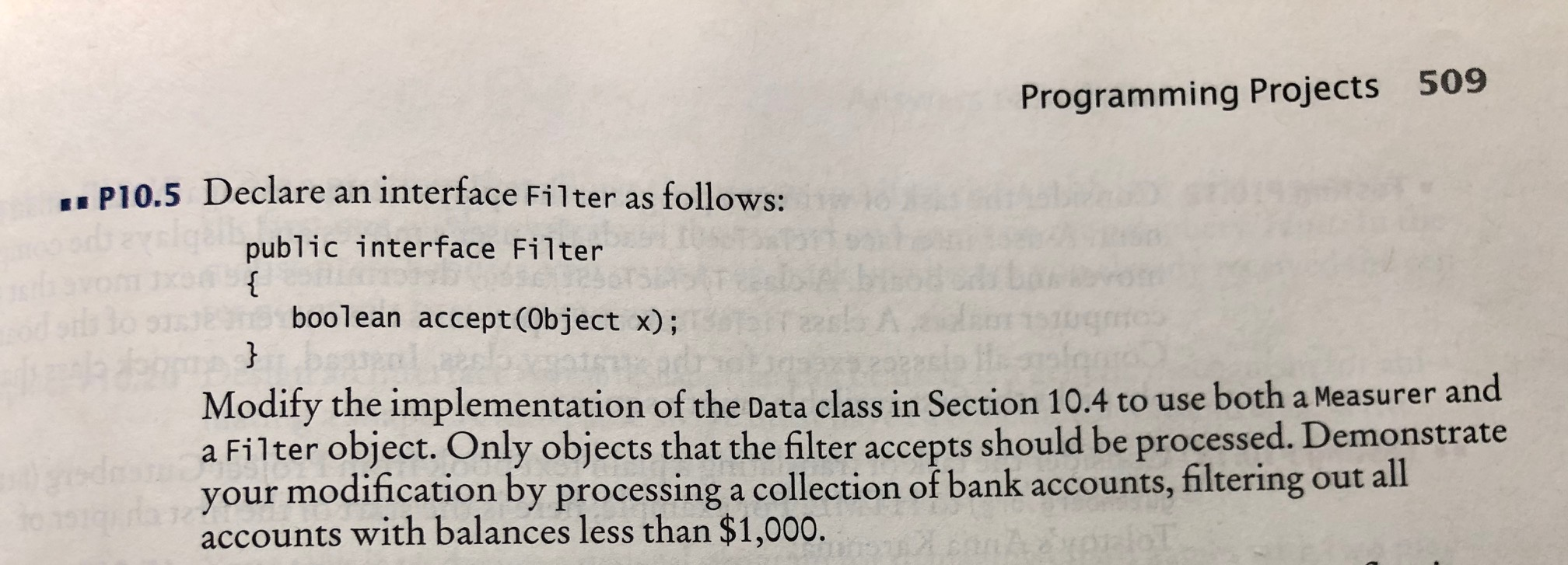 The code did not meet the requirement and did not