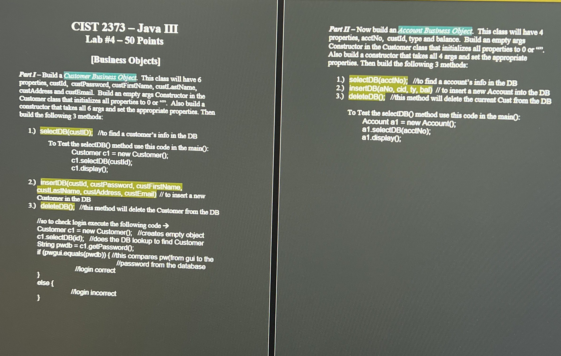 Pacti - Now build an cecomt Bukiness Obfect. This