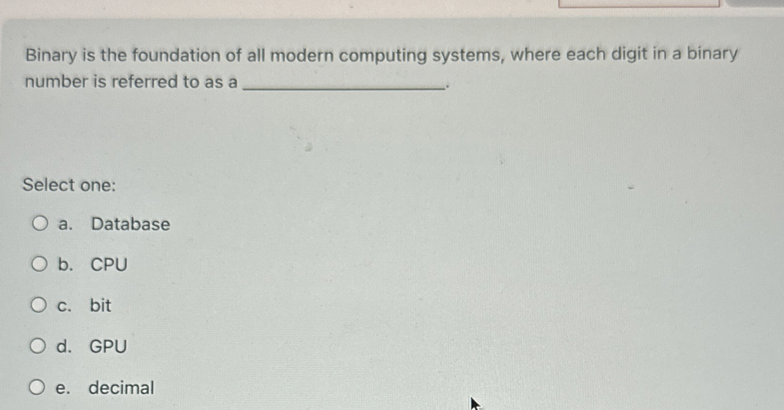 Binary is the foundation of all modern computing