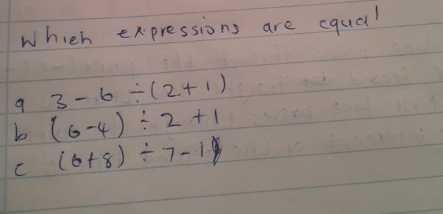 Which expressions are equal 9 3 - 6 ( 2 + 1 ) b (