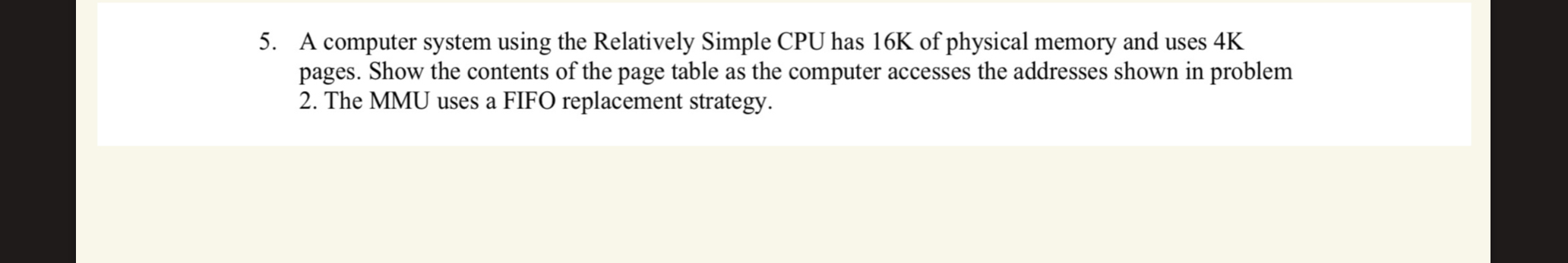 A computer system using the Relatively Simple CPU